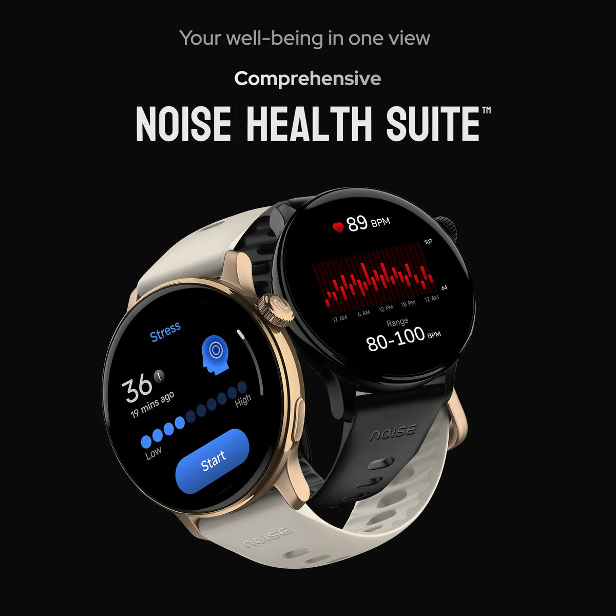 Noise Pro 6R 1.46" AMOLED Smart Watch, 1000 NITS, Powered by AI Pro, Built-in GPS, Strava Integration, Stainless Steel Dial, Video Watch Faces, 3ATM, Emergency SOS, TWS Connectivity (Pure Titanium)