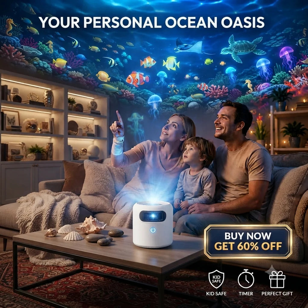 Ocean World Night Light Rotating Projector